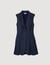 Korte jurk blazer stijl geplooid