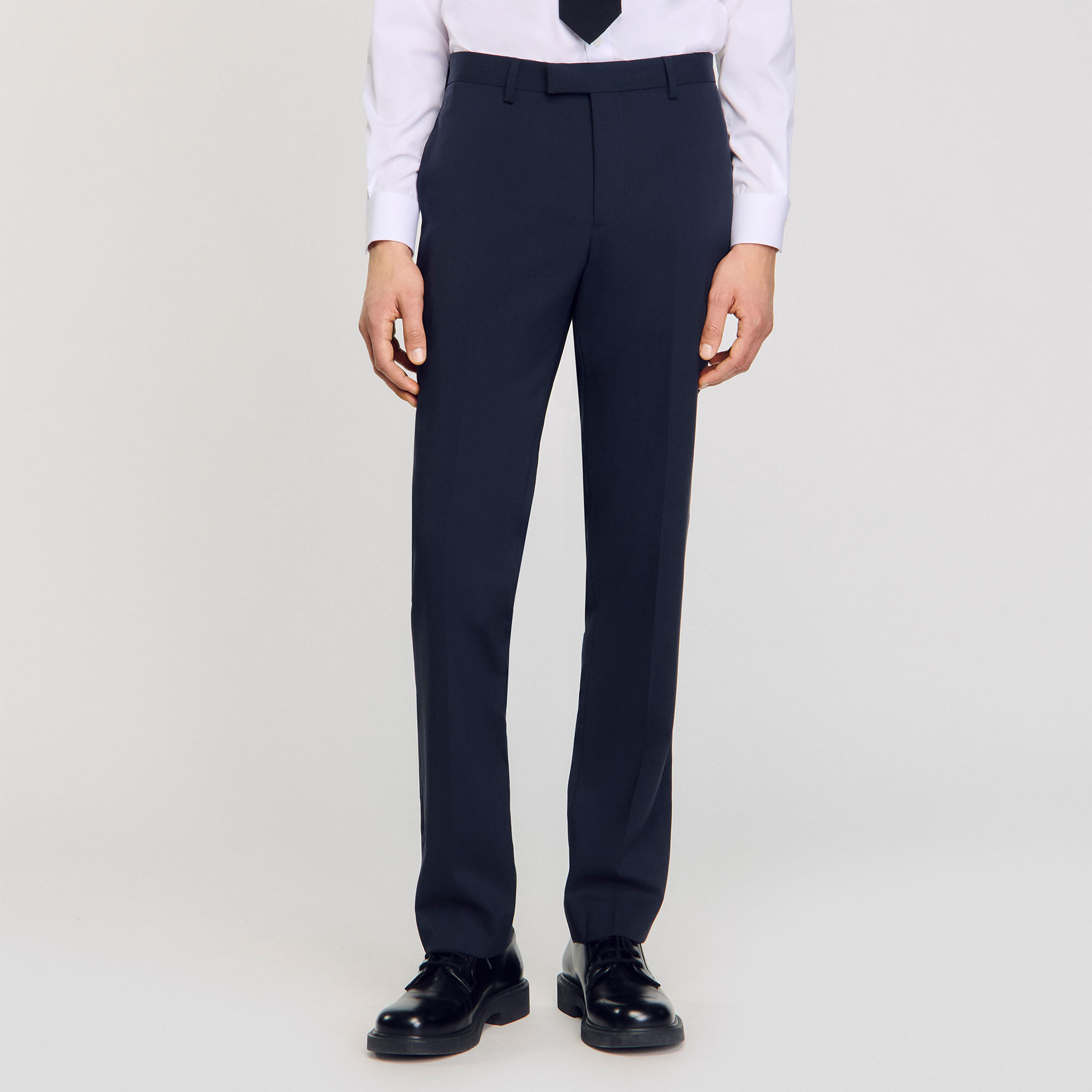 Wollen pantalon kostuum