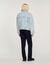 Denim jack van joggingstof