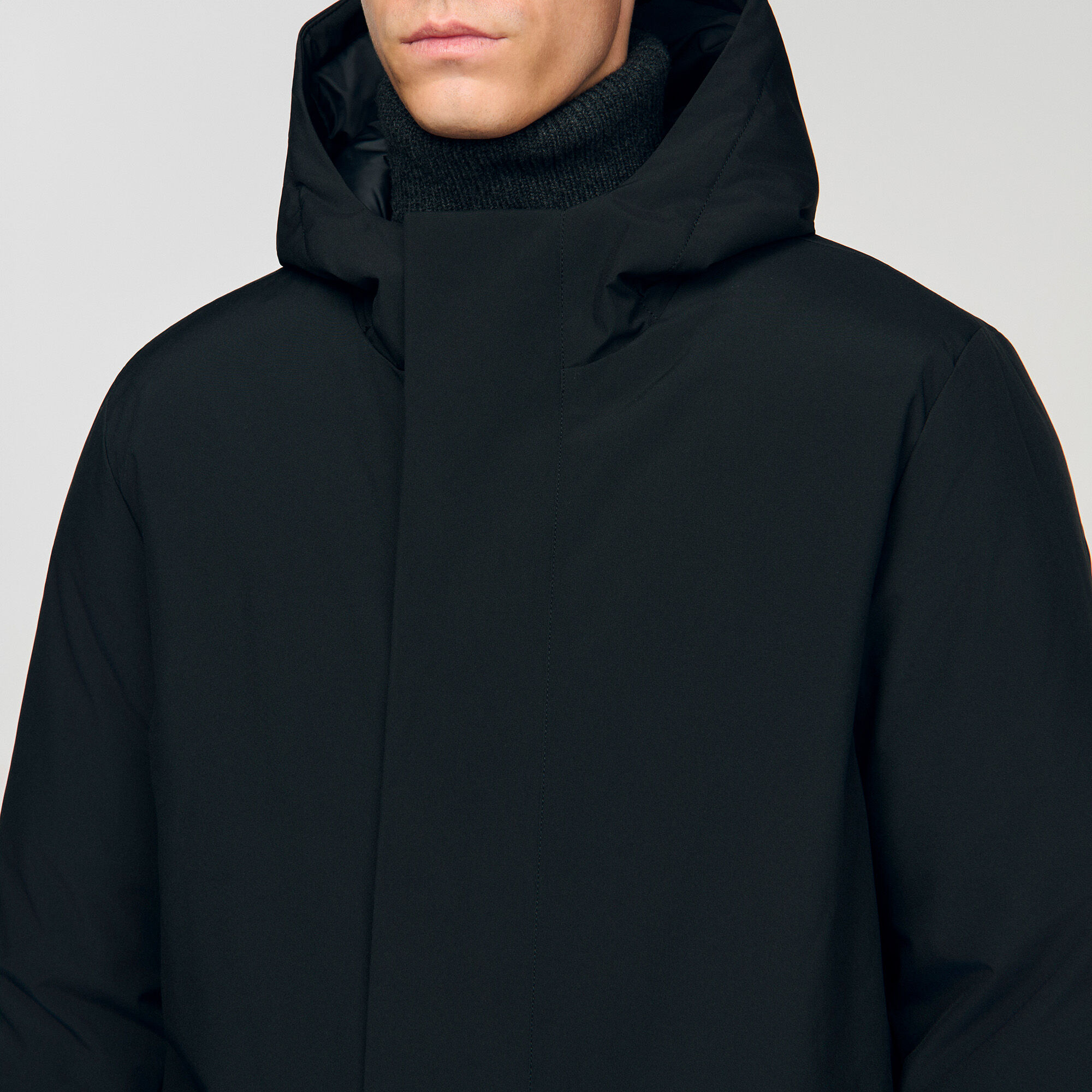 Parka jas met capuchon en rits