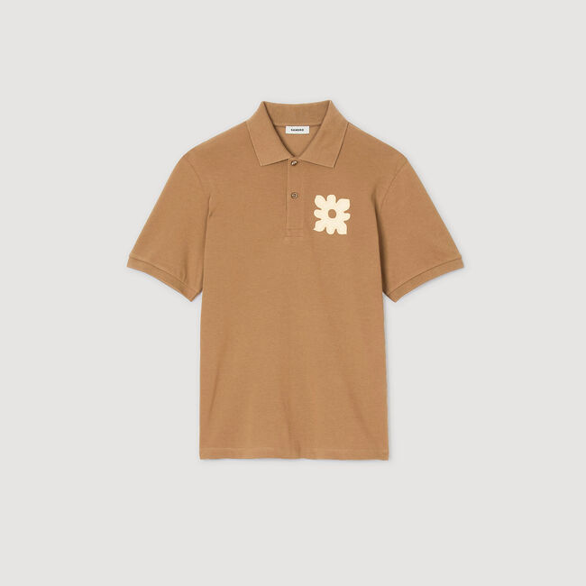 Poloshirt met bloemmotief