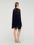 Korte jurk met cape en stras