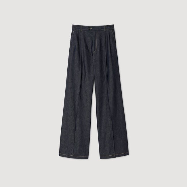 Denim kostuumbroek