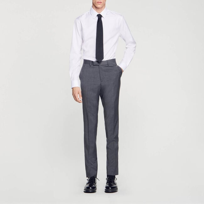 Pantalon kostuum van wol