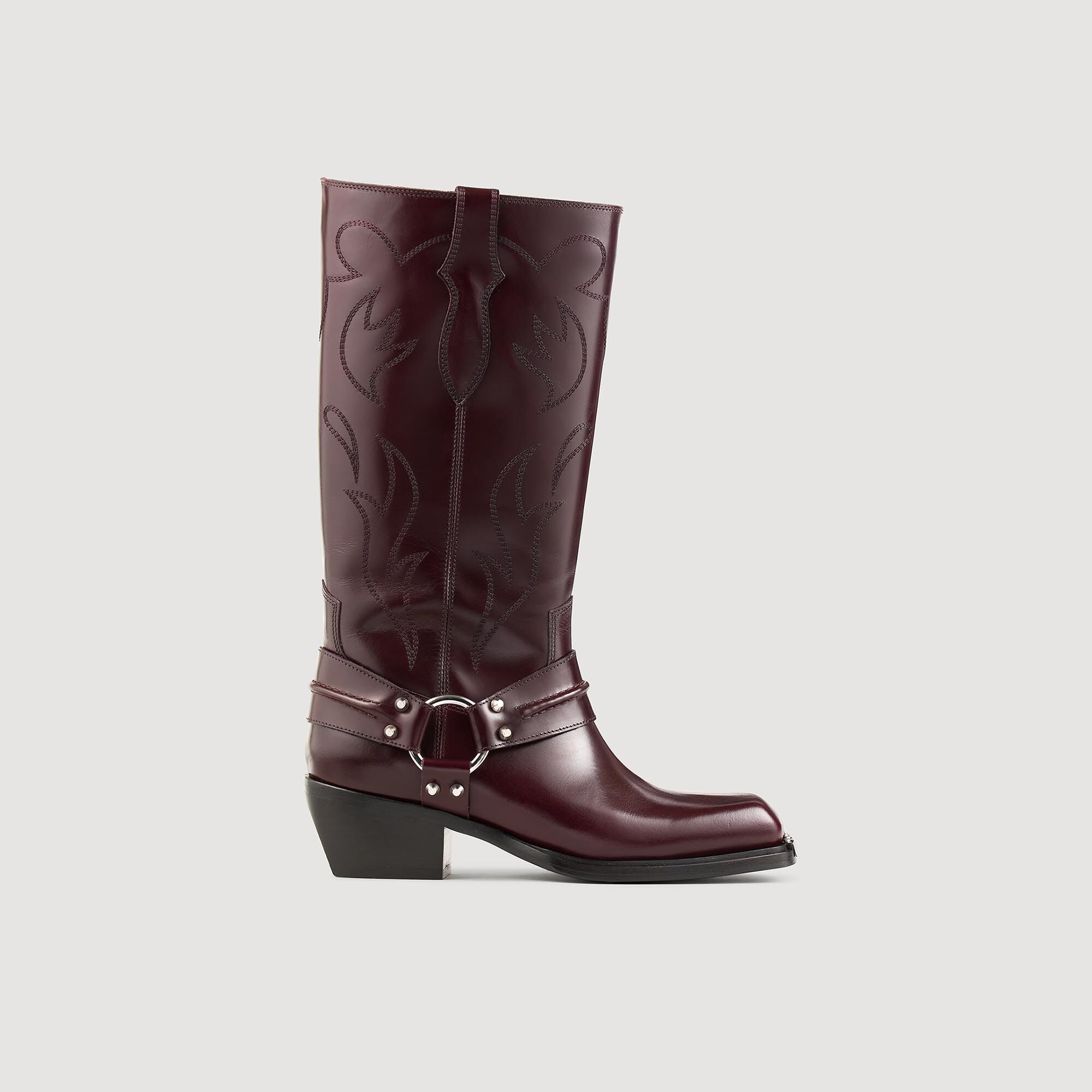 Hoge boots met vierkante neus