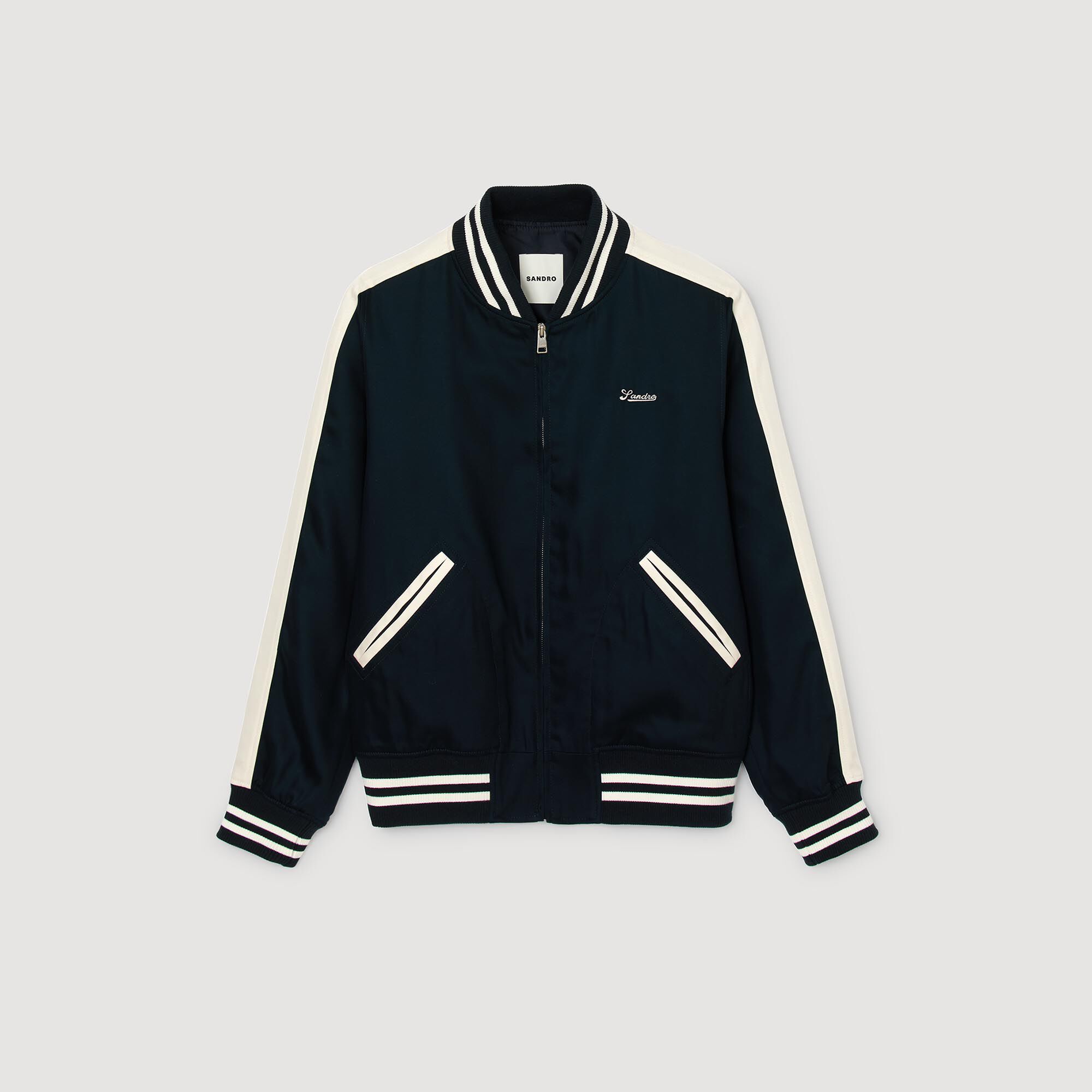 Varsity teddy met ritssluiting