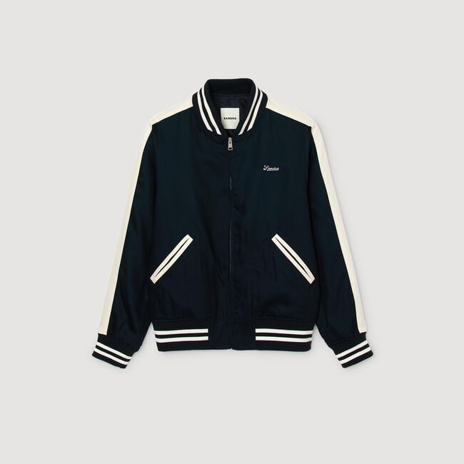 Varsity teddy met ritssluiting