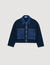 Cardigan vest met denim details