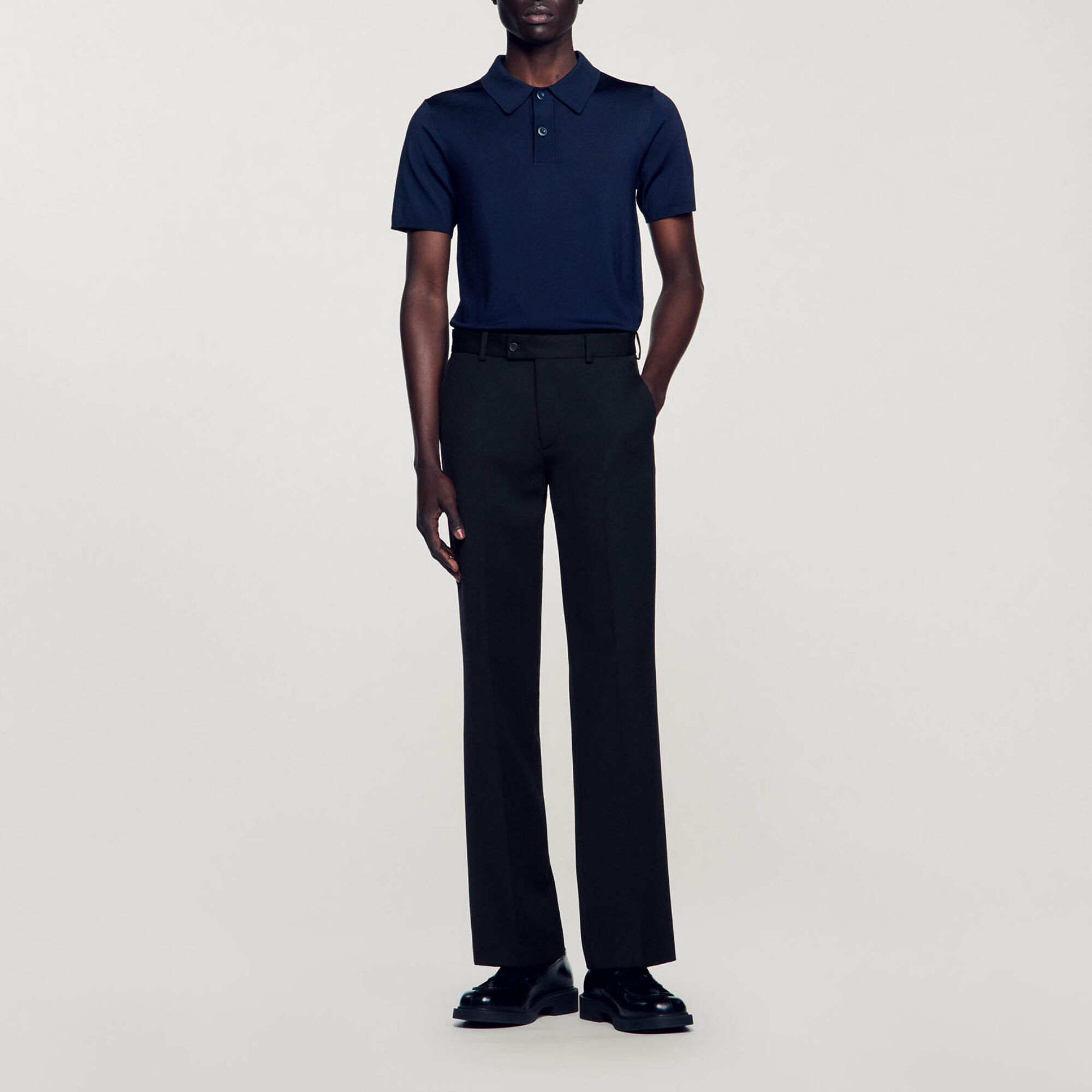 Pantalon van gemengde wol