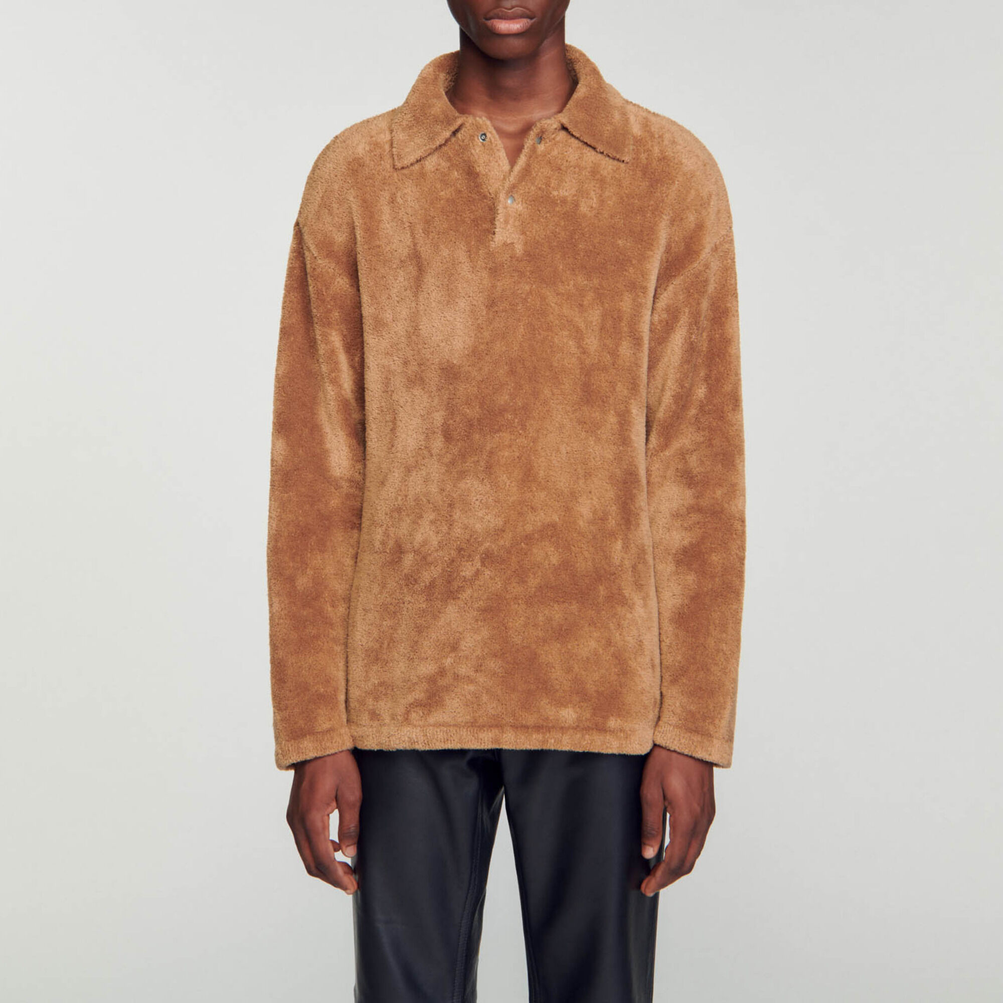 Polo van badstoftricot