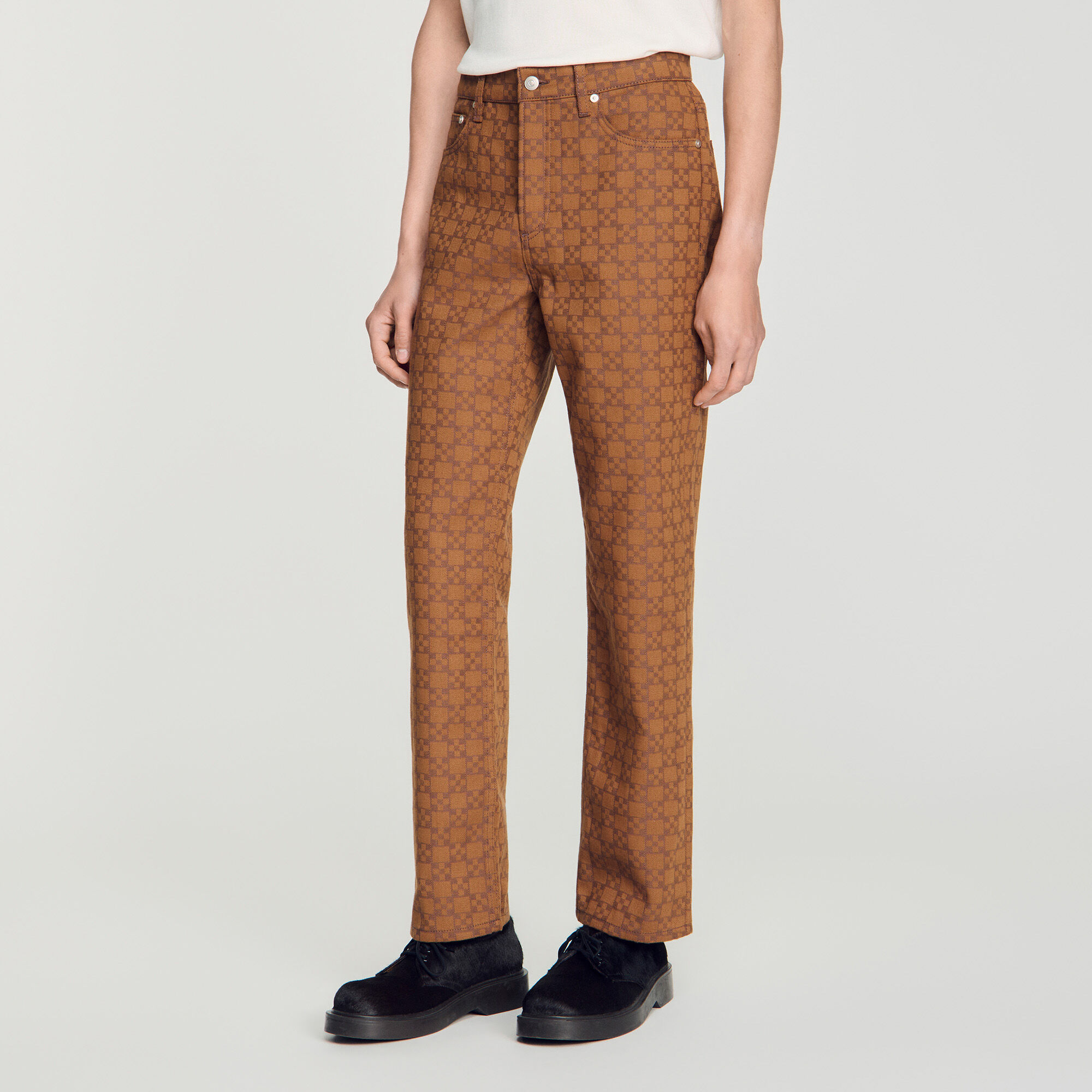 Jeans met Square Cross-motief