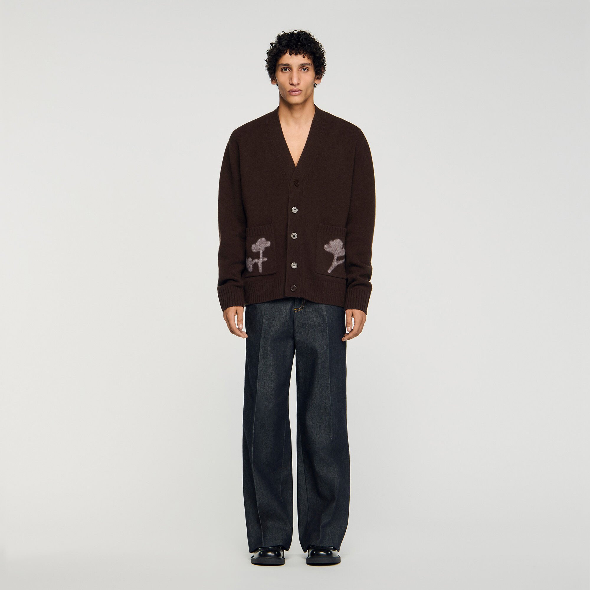 Cardigan vest bloemenmotief