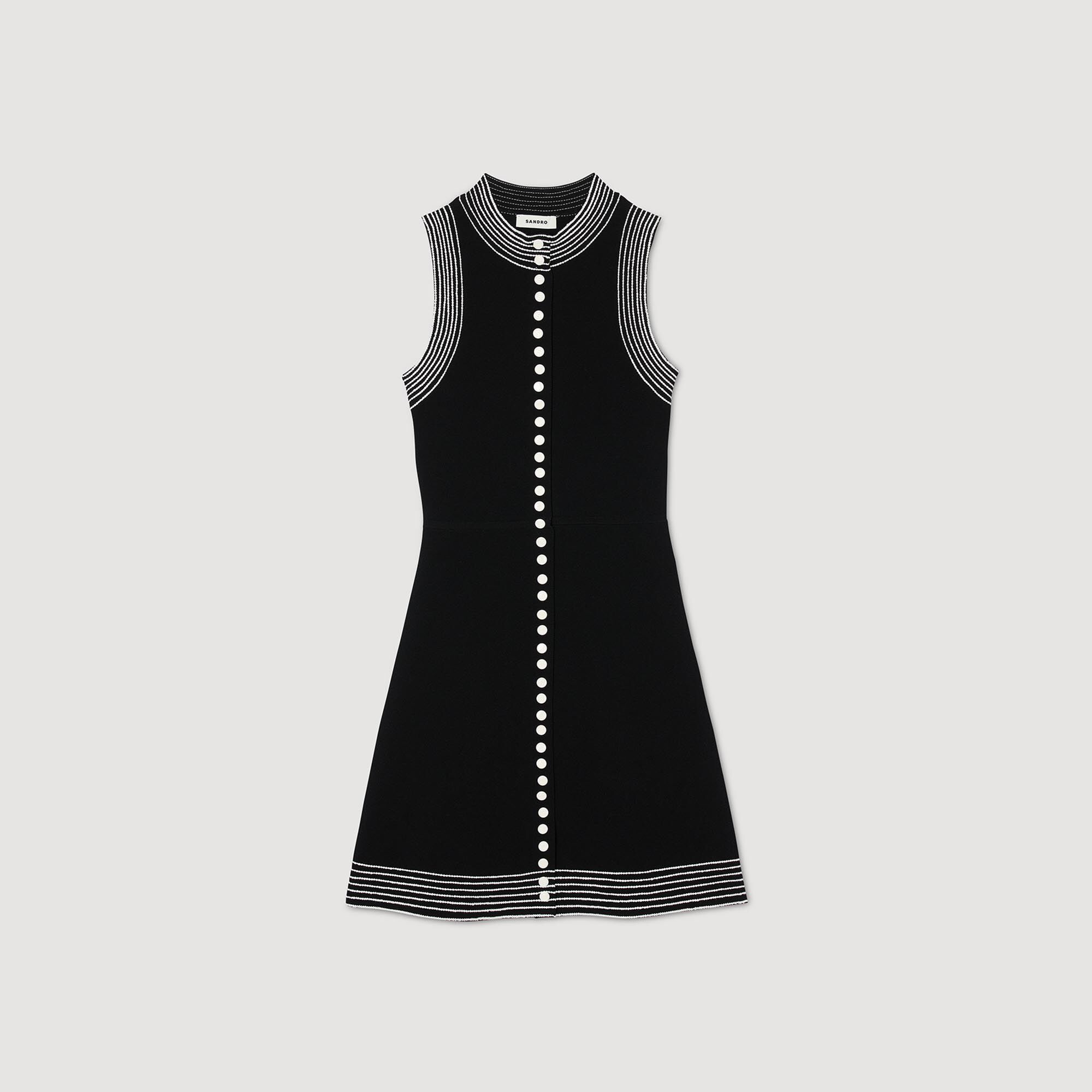 Korte jurk met knoopsluiting
