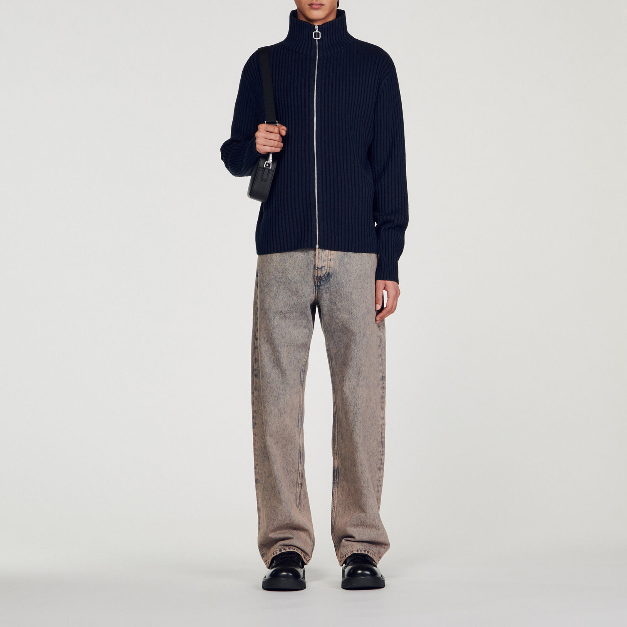 Cardigan geribd vest
