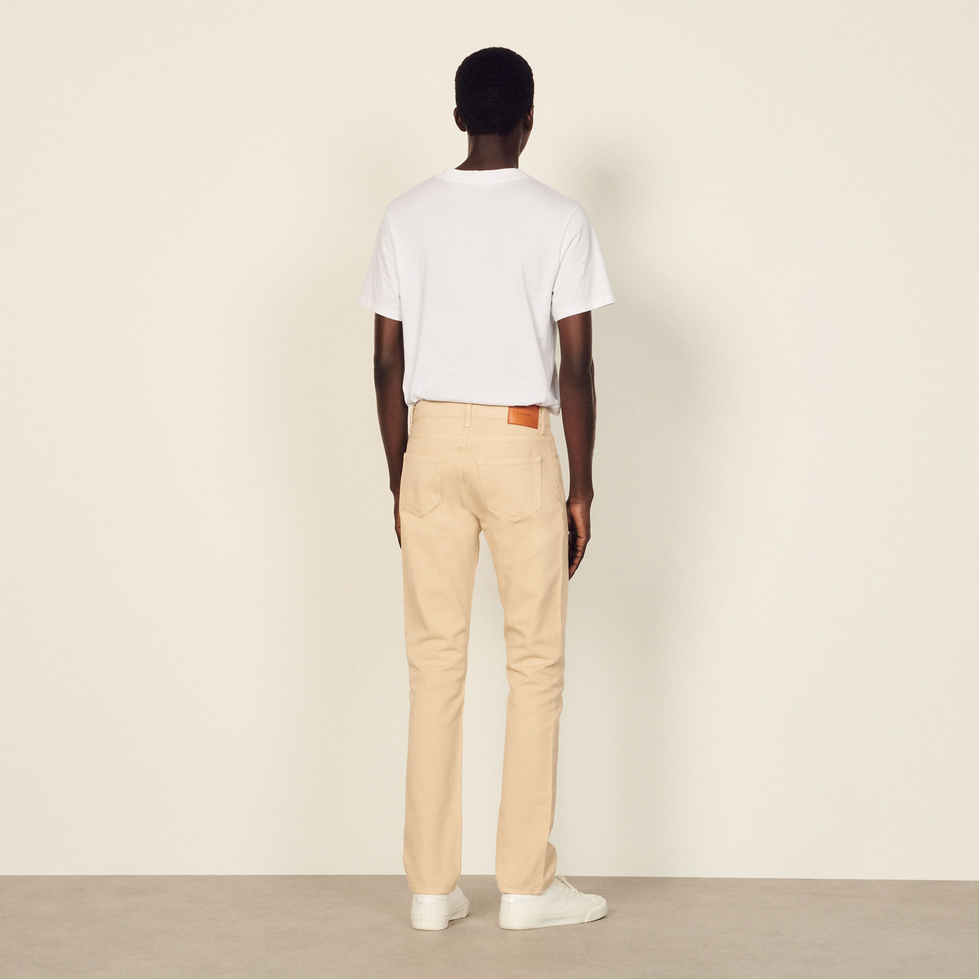 Katoenen slim fit jeansbroek