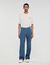 Jeans baggy met touwpatroon