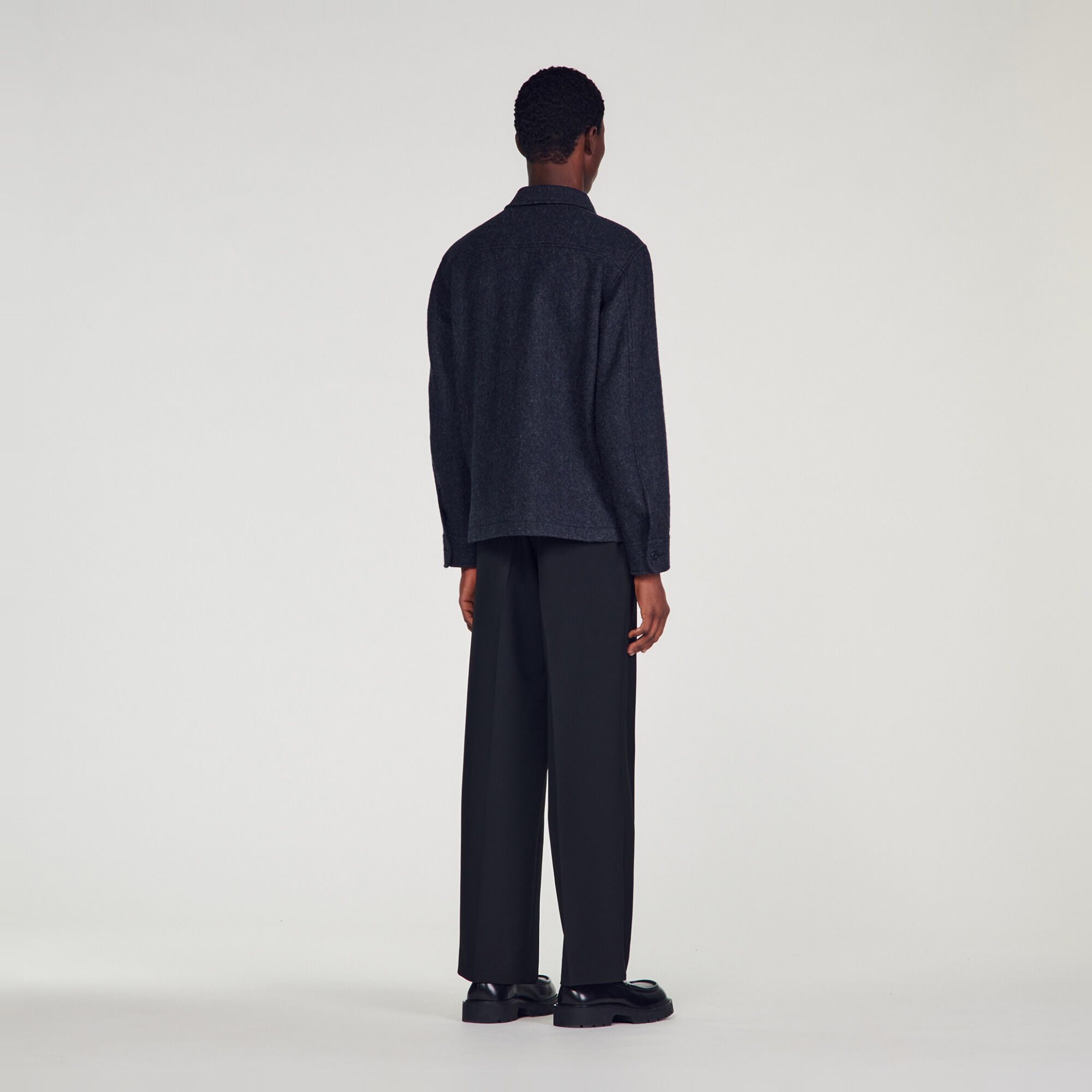 Overshirt van wol