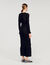 Lange jurk tricot met stras