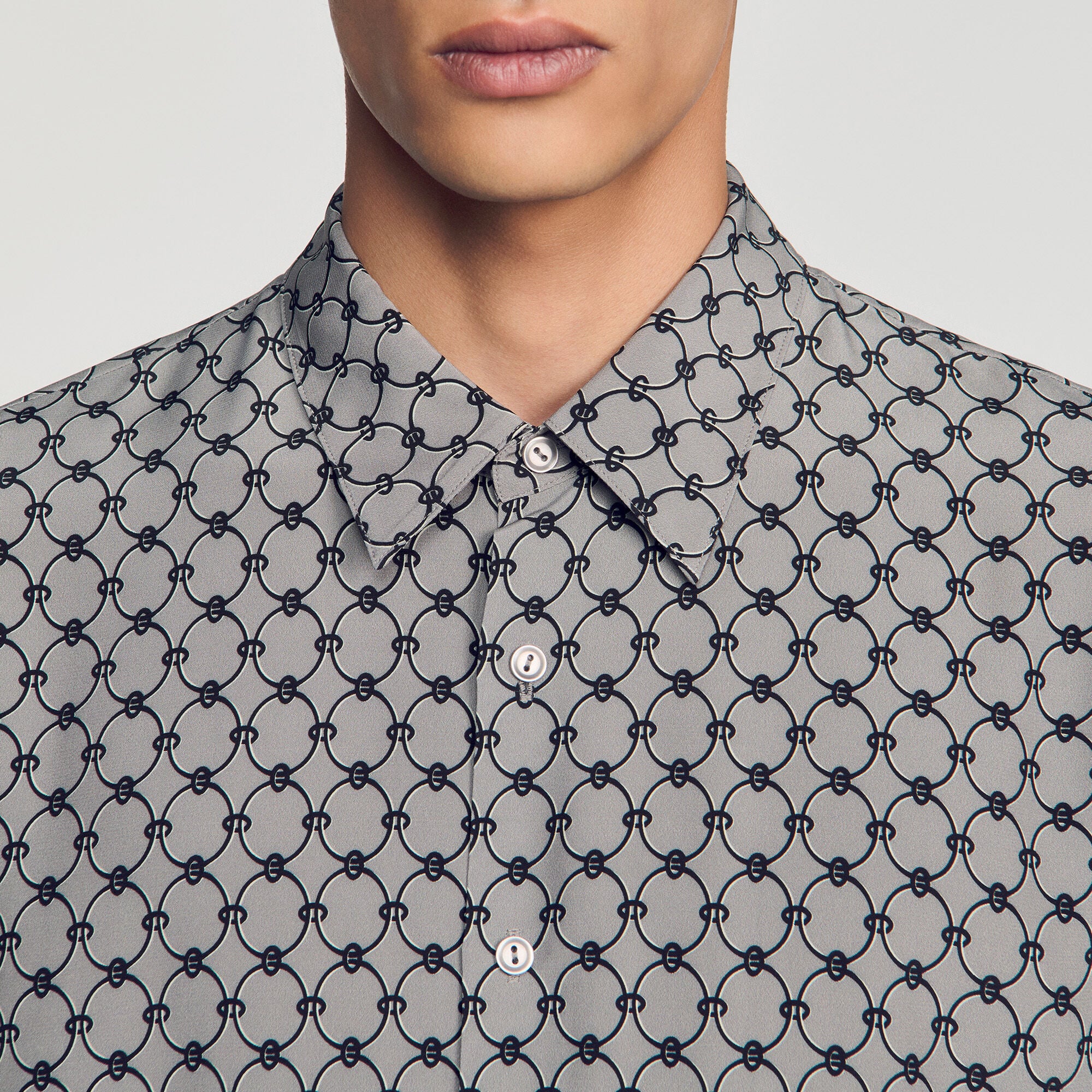 Overhemd met kettingprint - Man | Sandro