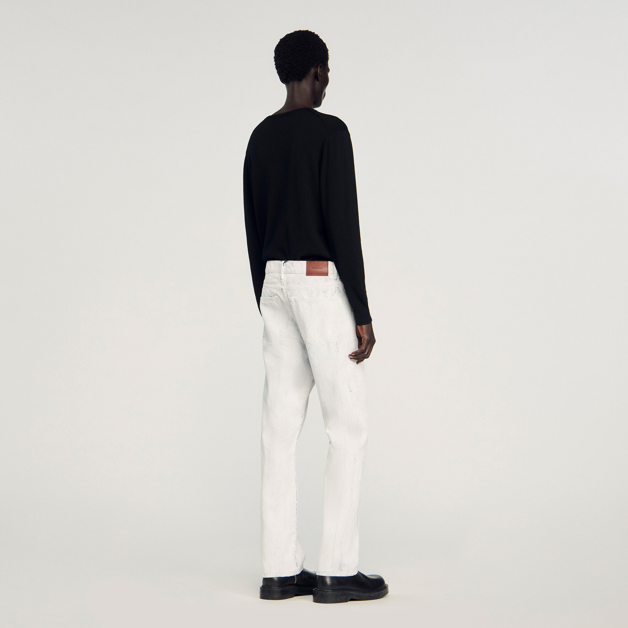 Jeans regular fit met craqueleffect