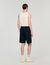 Katoenen short met elastische taille