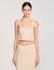 Korte top tricot stras