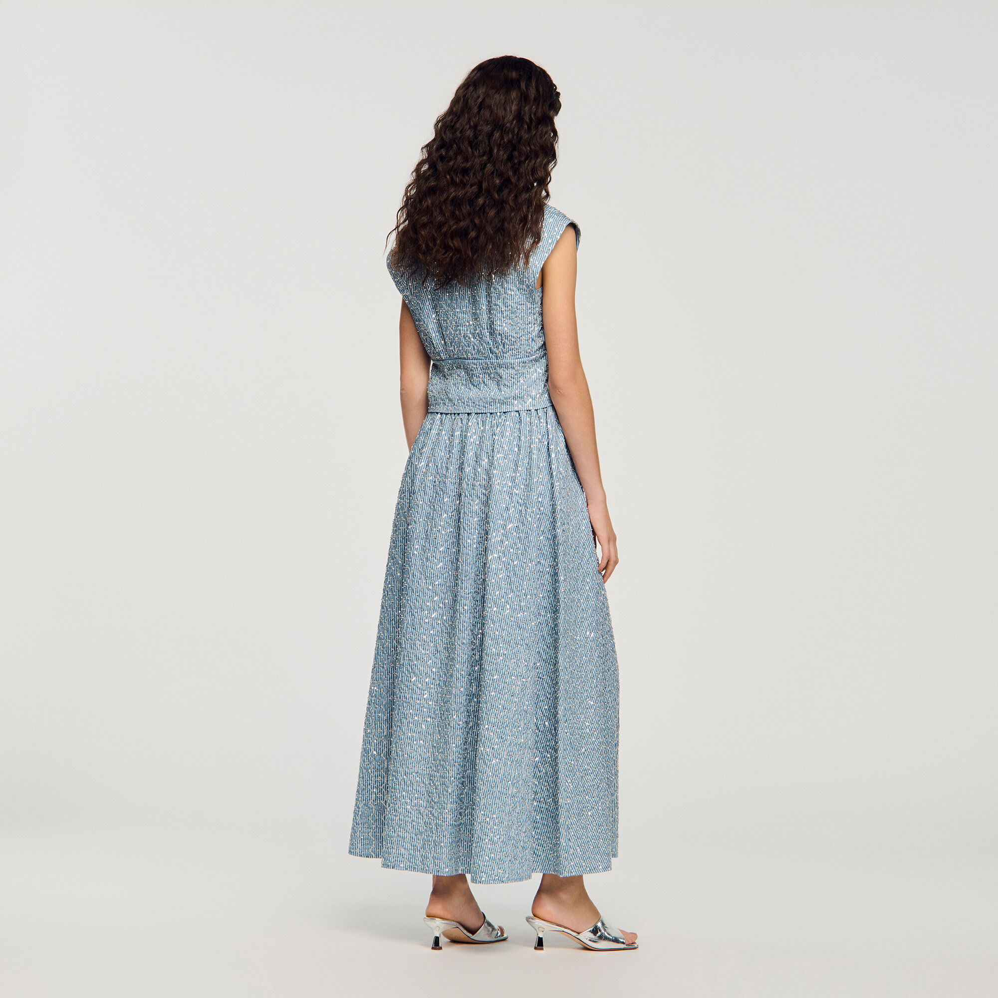 Lange rok met pailletten