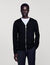 Zipped cardigan with hood