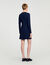 Korte jurk tricot knoopsluiting