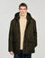 Parka jas van wol met capuchon