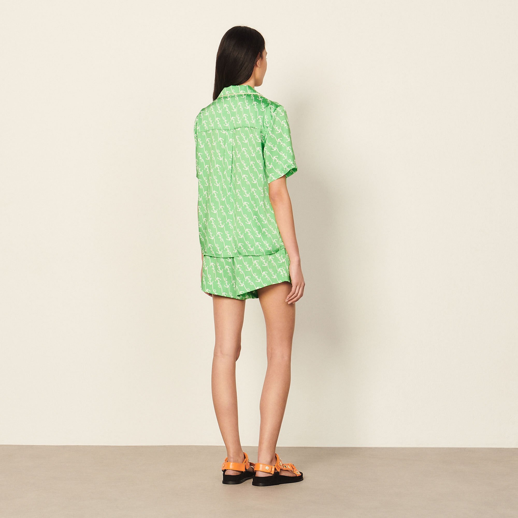 Short met print