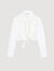 Overhemdblouse met plastron van kant