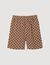 Short met square crossprint