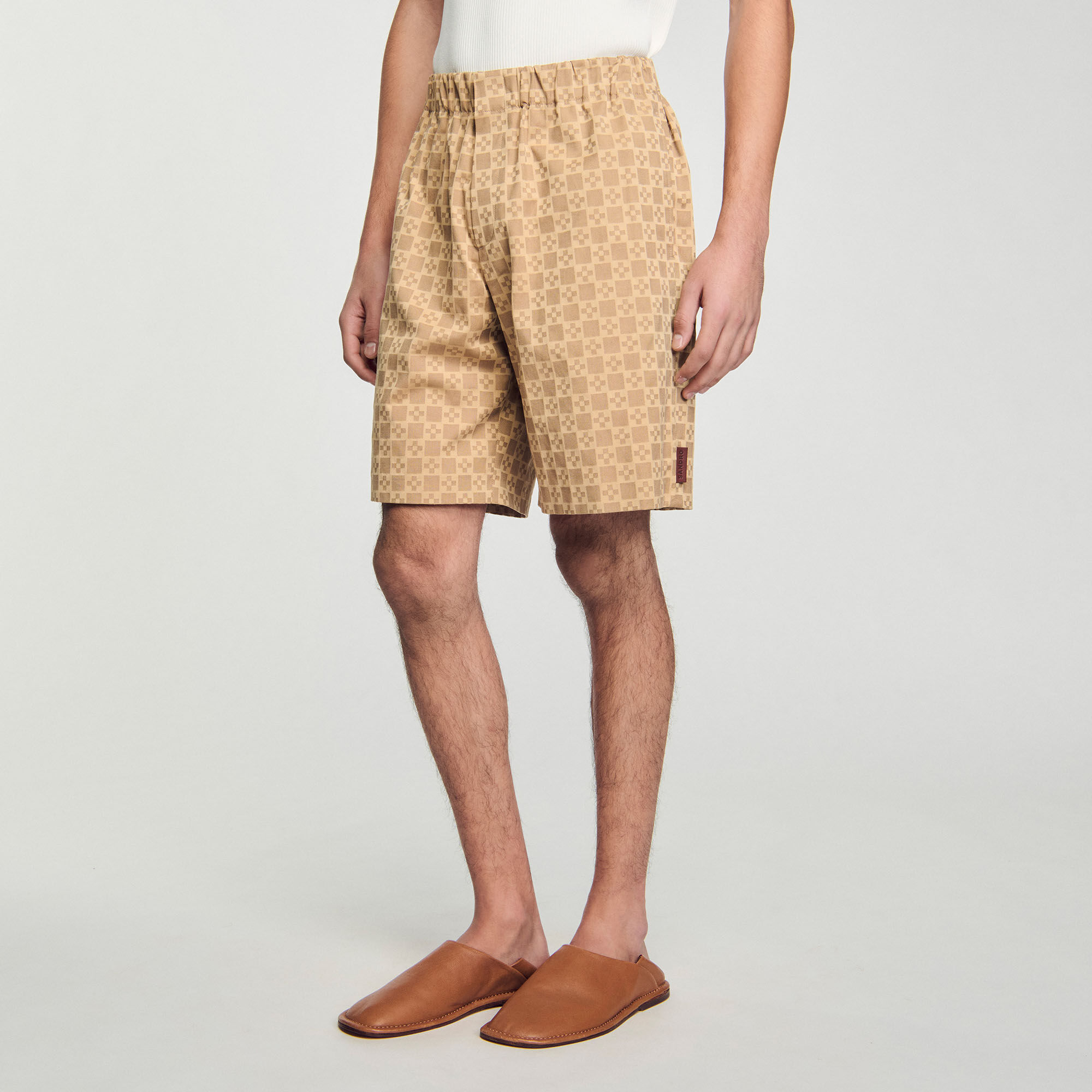 Pantoffels generfd leer