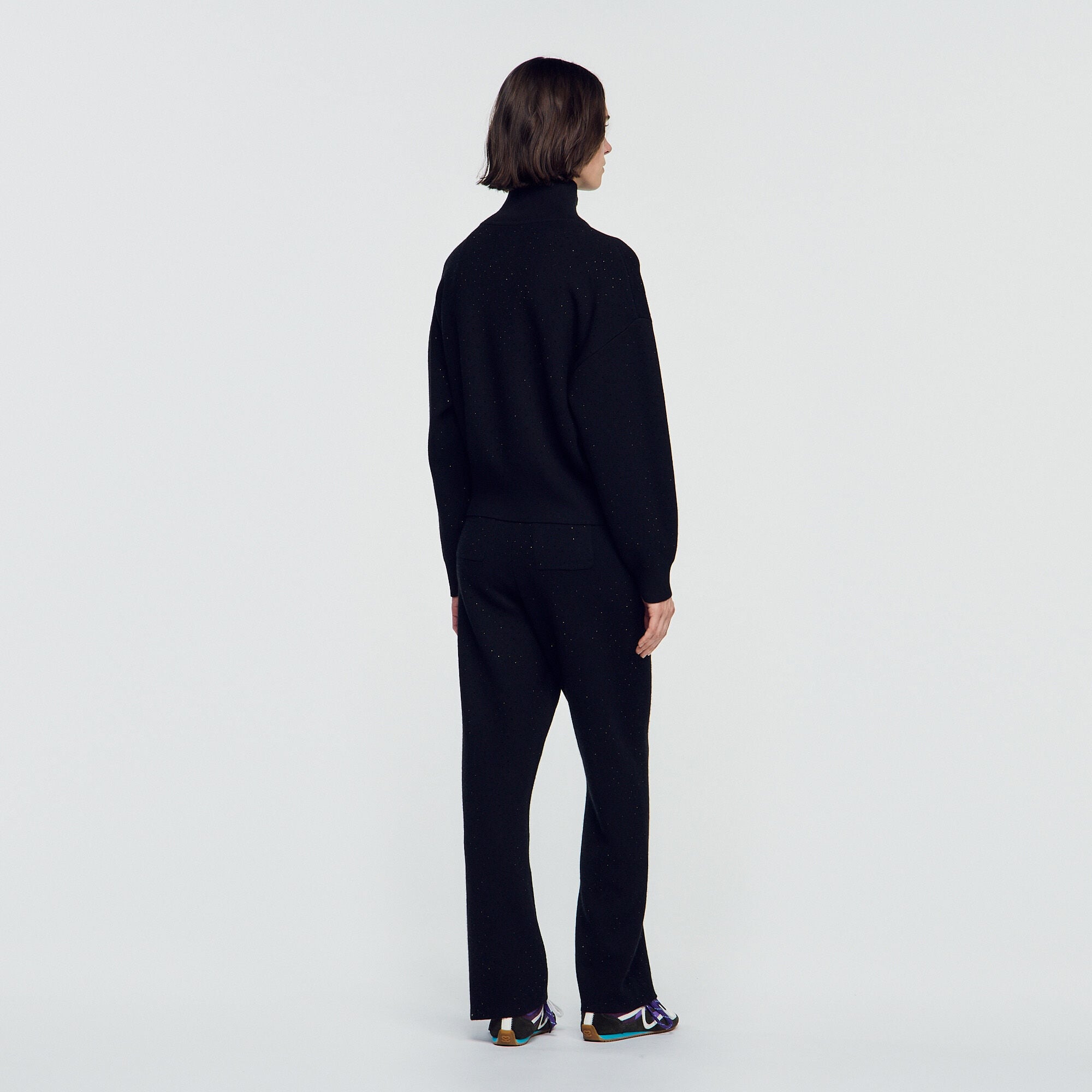 Vest met opstaande kraag en stras - Vrouw | Sandro