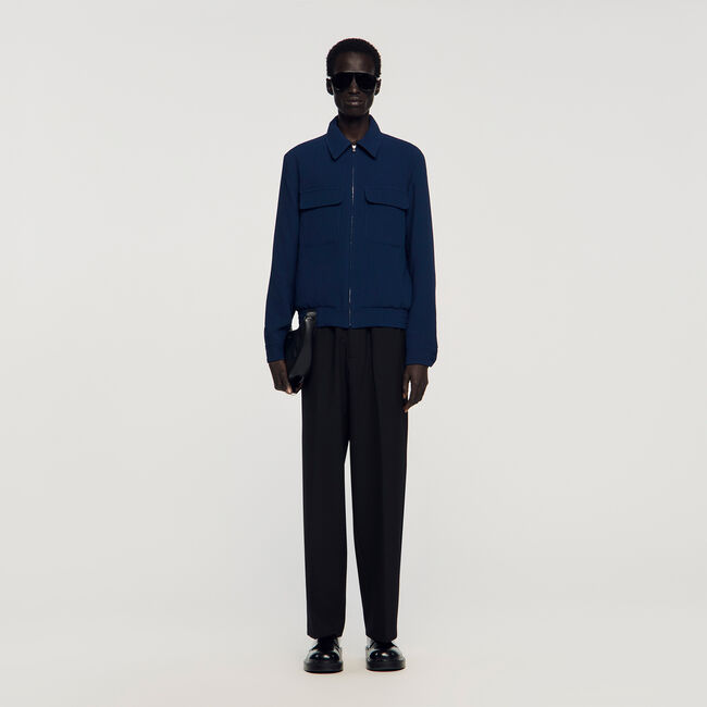 Getextureerd jack met ritssluiting