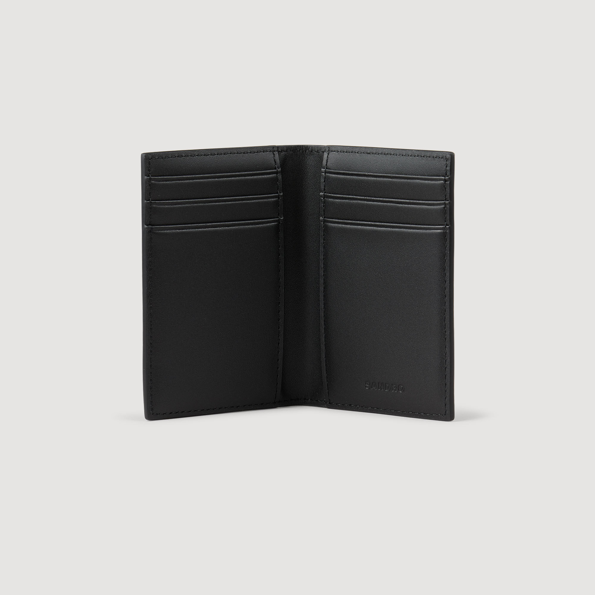 Leren portefeuille gereconstrueerd leer - Man | Sandro