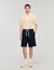 Katoenen short met elastische taille