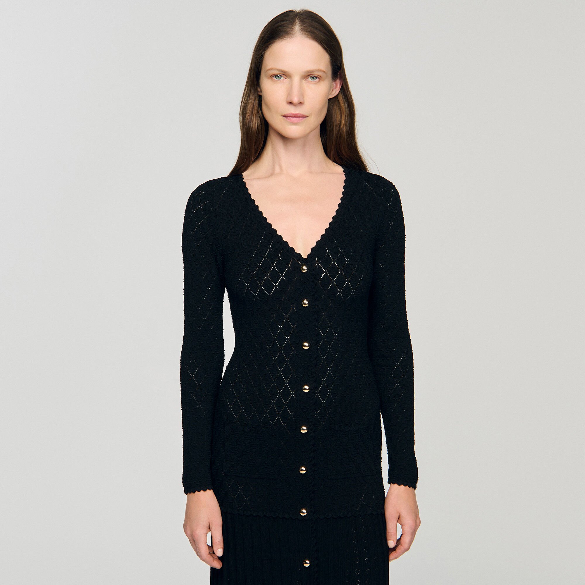 Lange jurk fantasietricot
