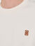 Sweatshirt oversized met leren patch