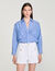 Oversized blouse met strik