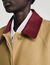 Lange trench met leren kraag