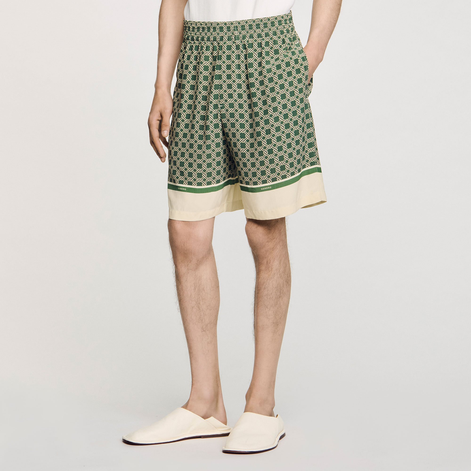 Bermuda soepel met print