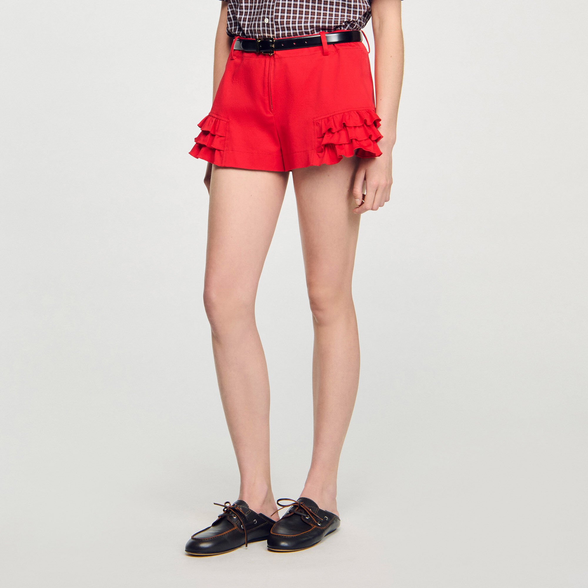 Short met volants