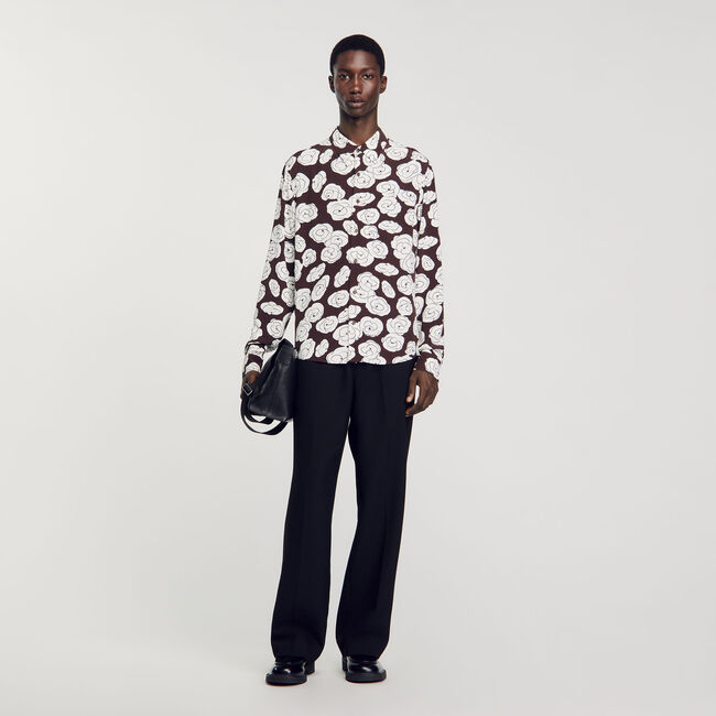 Overhemd met camelia print