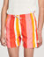 Zwembroek met strepenprint
