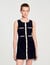 Korte jurk tricot velours