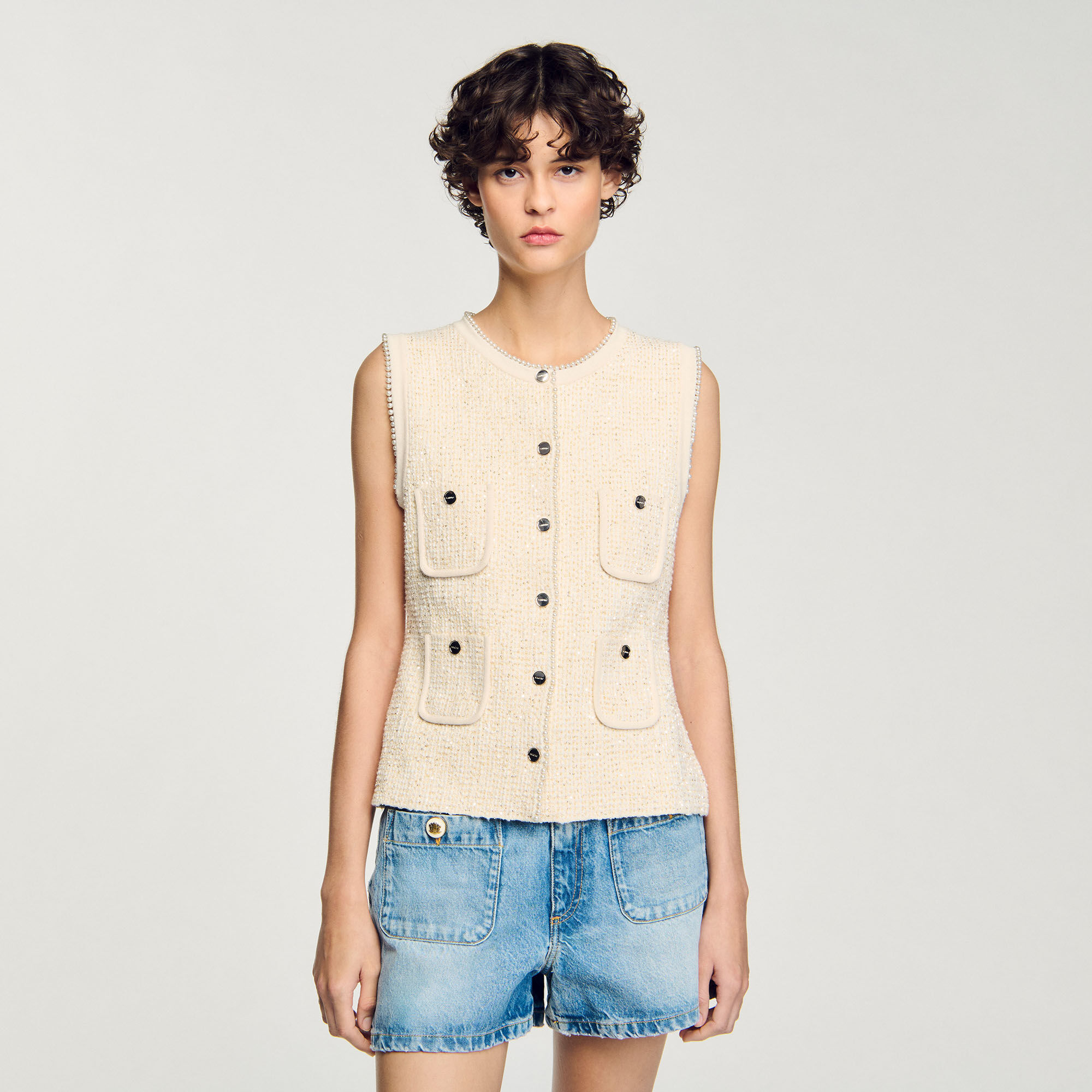 Gilet van prachtige tweed