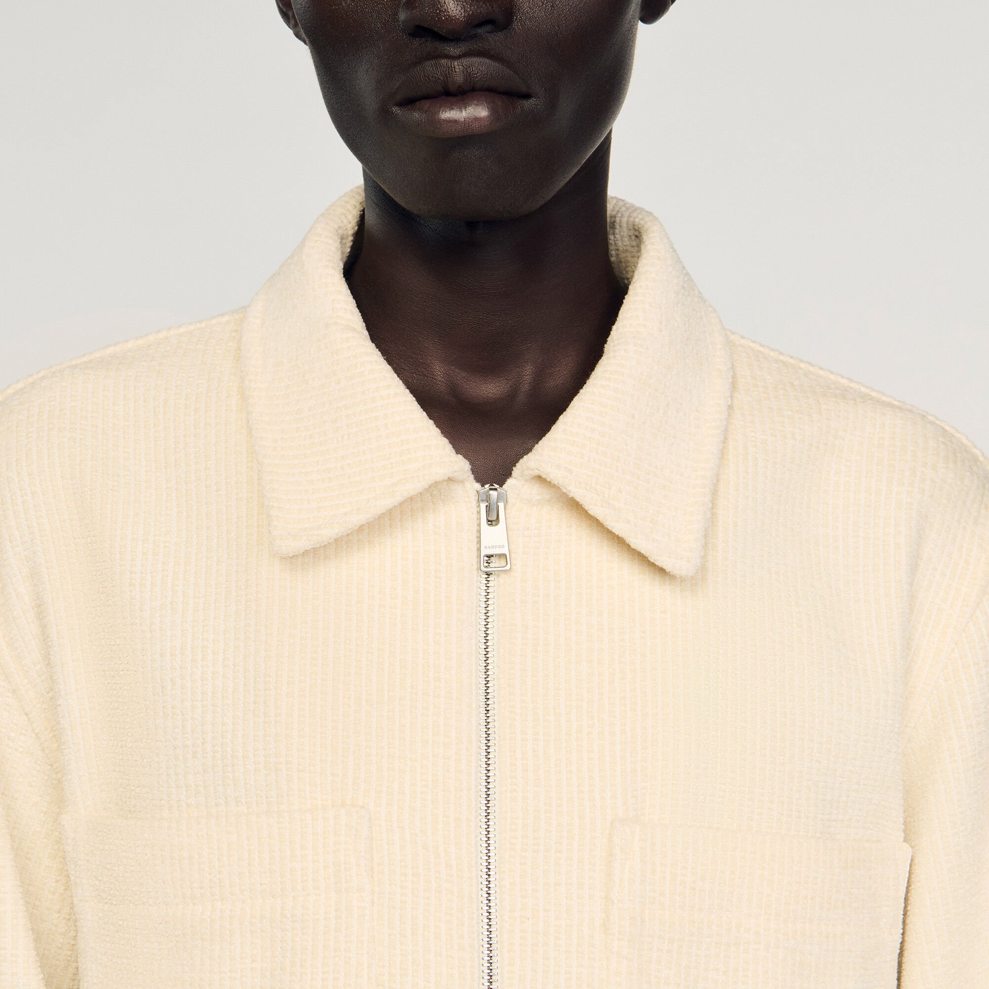 Overshirt van ribfluweel