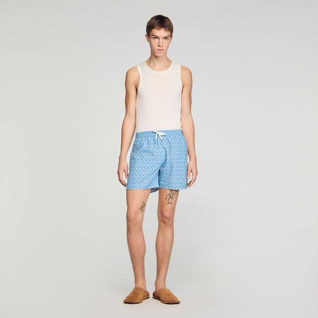 Zwemshort met kettingprint
